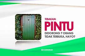 Pintu Apa Yang Tidak Bisa Dibuka Padahal Sudah Didorong