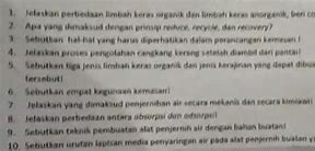 Sebutkan Prinsip Pengolahan Limbah Keras Anorganik Dan Organik